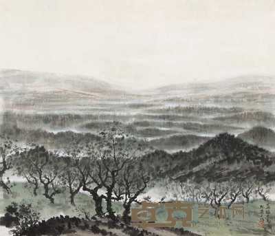 傅益璇 山水 镜心 60×68cm